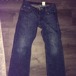 Express men's bootcut jeans. 30x32